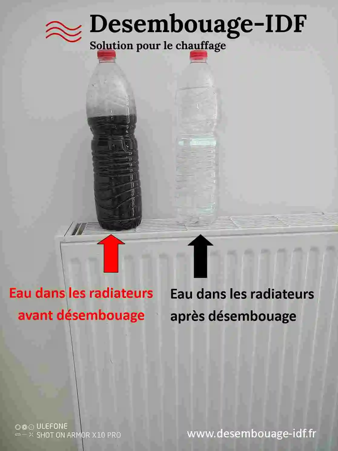 Nettoyage et rinçage de radiateurs encrassés dans un appartement à Paris 75